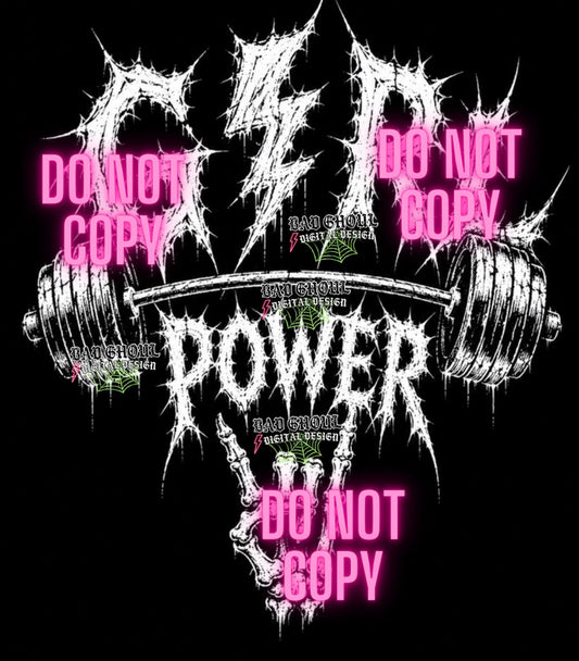 Girl power| PNG DOWNLOAD | Black Fabric Only