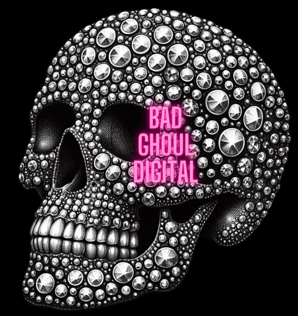 Faux Bling Skull PNG Download