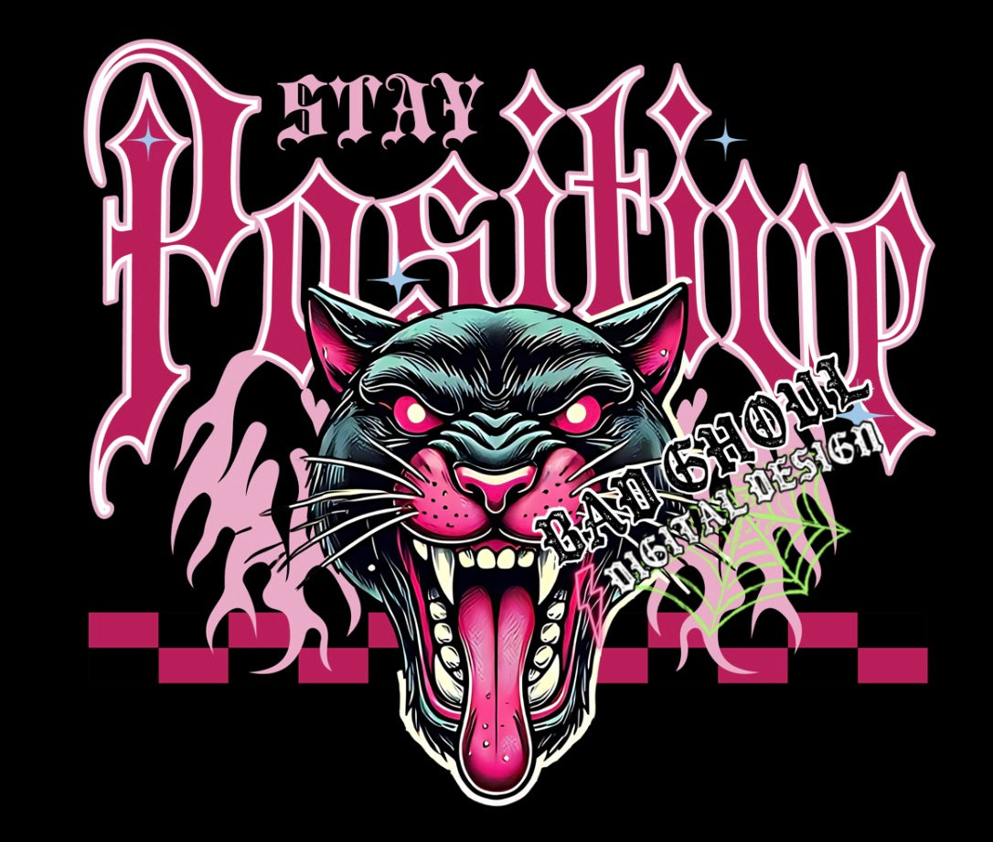 Stay Positive PNG Download