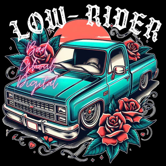 Low Rider PNG download sub & DTF friendly 2 Files