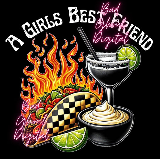 A Girls Best Friend PNG download sub & dtf