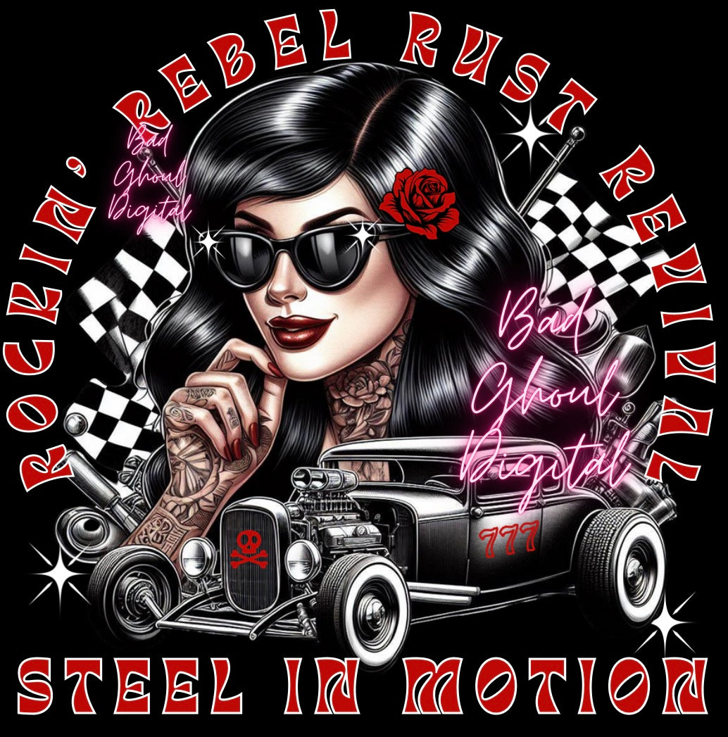 Rockin Rebel Rust Revival -PNG Download