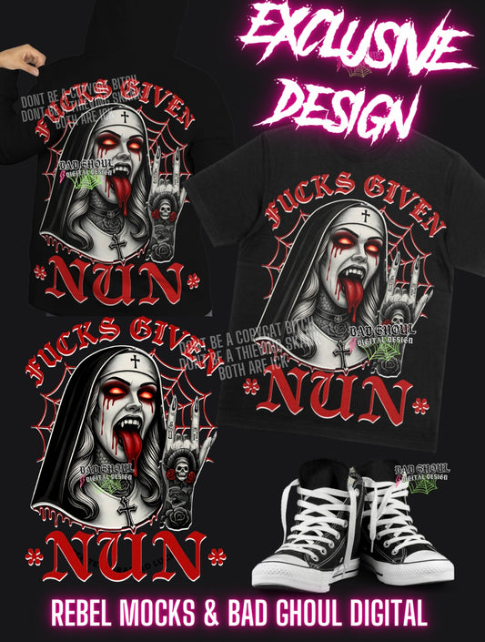 EXCLUSIVE Fucks Given- Black Fabric Only PNG Download