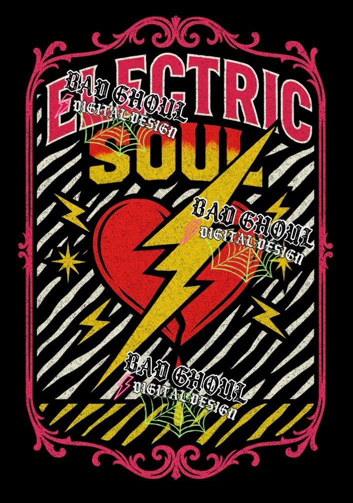 Electric Soul PNG DOWNLOAD Black Fabric Only