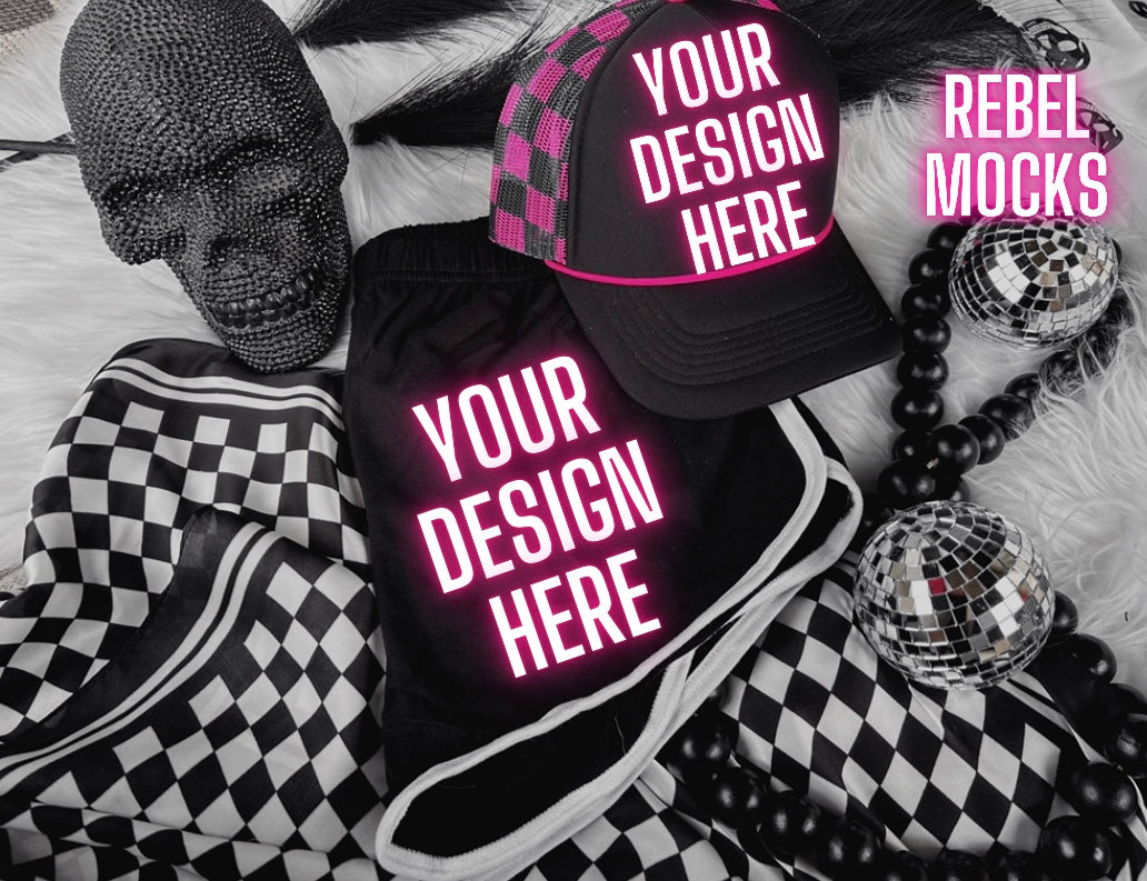 34 Trucker Hat BUNDLE Flat Lay Trending Mock Up