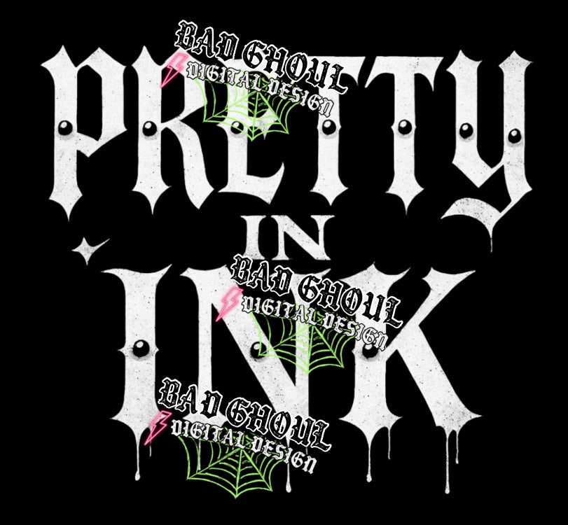 Pretty In Ink PNG DOWNLOAD BLACK FAB ONLY