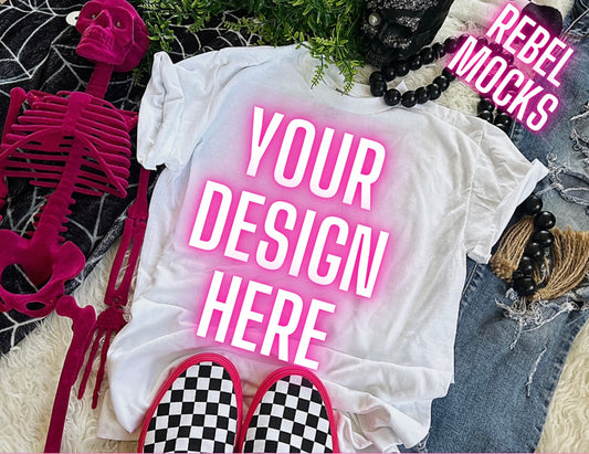 White Flat Lay Mock Up TRENDING