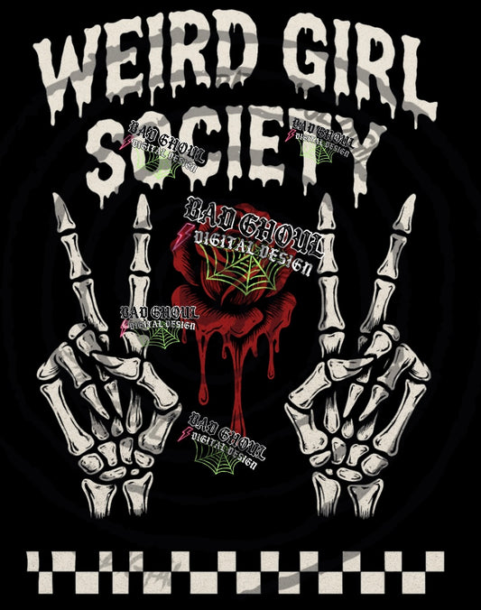 Weird Girl Black Fab PNG DOWNLOAD