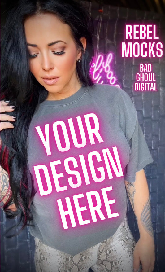 Alt Vibes Pepper Tee Model Mock Up TRENDING