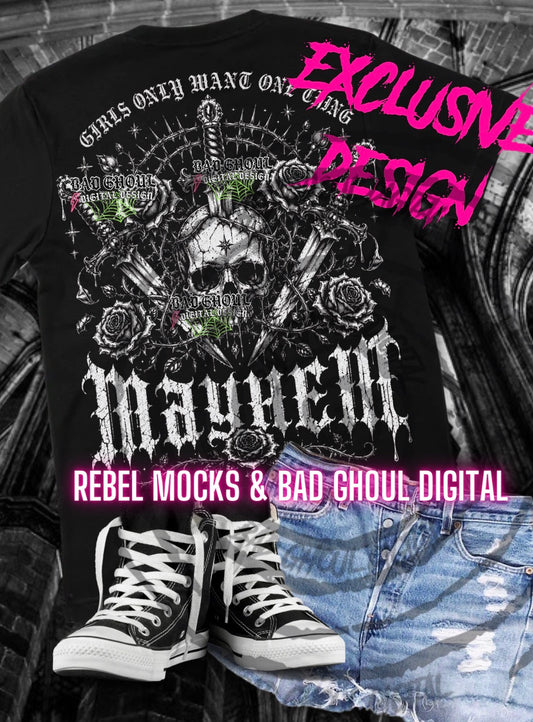 EXCLUSIVE | Mayhem| PNG DOWNLOAD| Black Fabric