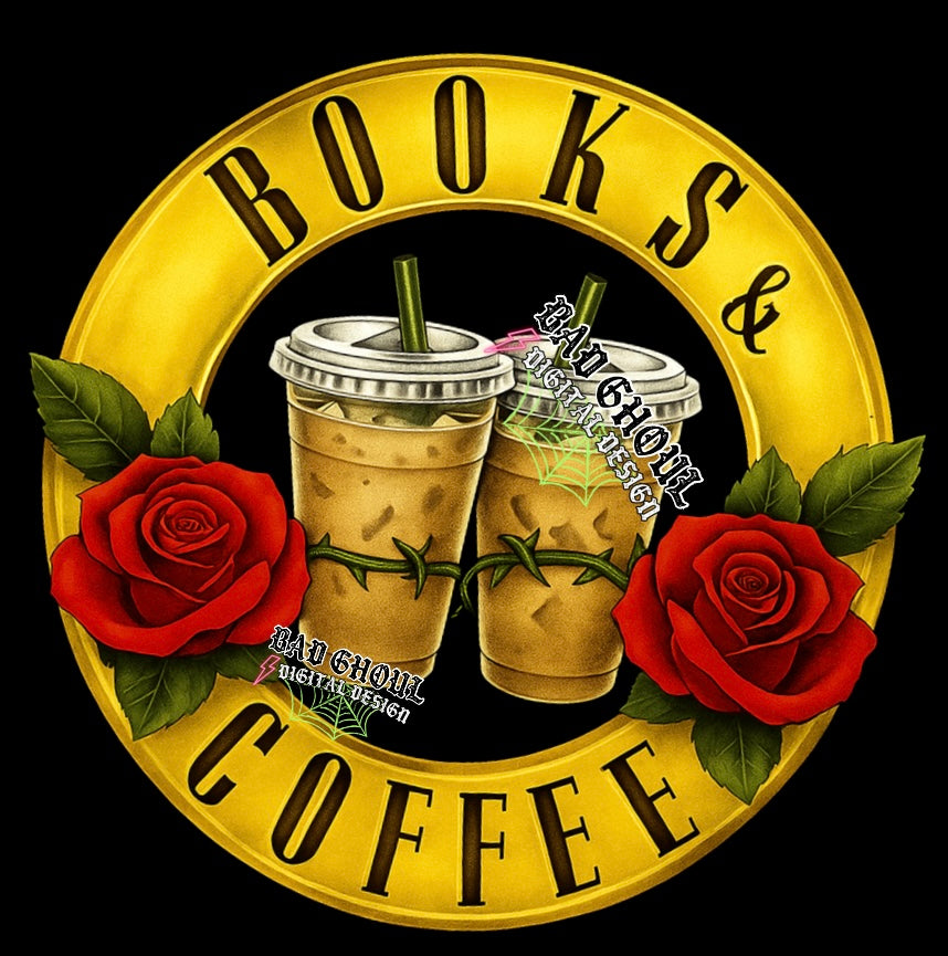 Books & Coffee PNG Download