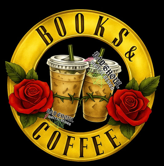 Books & Coffee PNG Download
