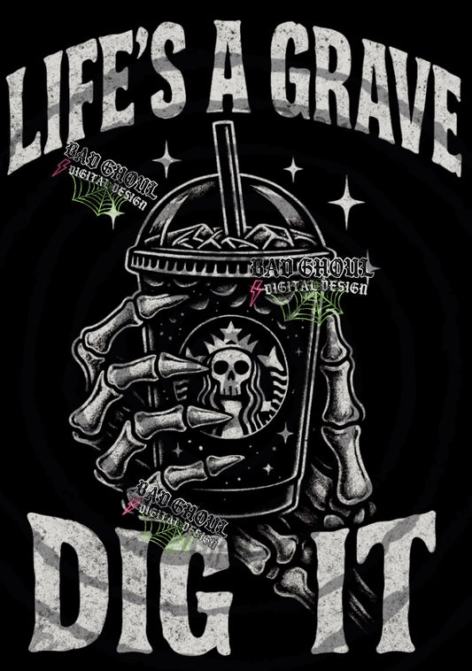 Dig It PNG DOWNLOAD black fabric only