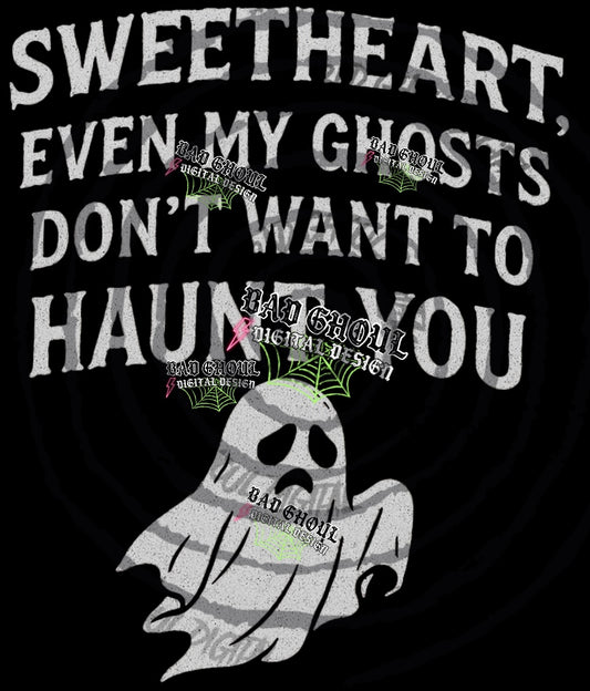 Even My Ghosts PNG DOWNLOAD Black Fab Only