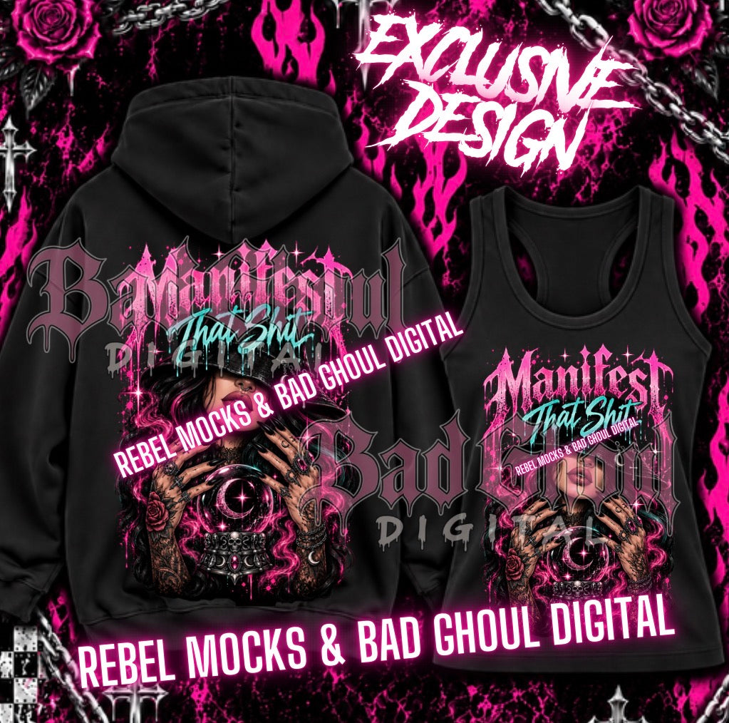 EXCLUSIVE | Manifest That Shit| PNG DOWNLOAD | Black Fabric Only