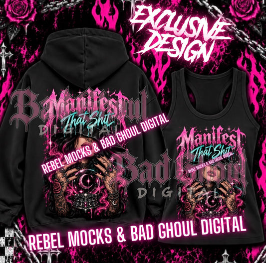 EXCLUSIVE | Manifest That Shit| PNG DOWNLOAD | Black Fabric Only