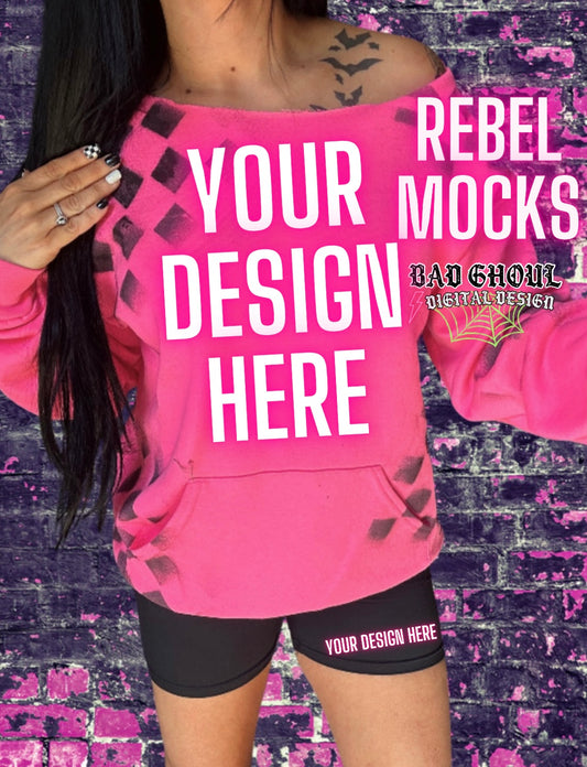 PINK and Black Checkered IRL Model Mock VIBIN