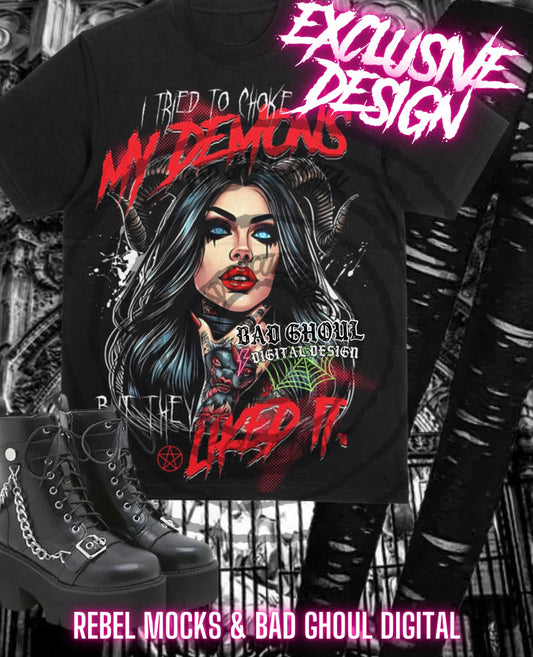 Exclusive I Tried To Choke My Demons But They Liked It  PNG DOWNLOAD
