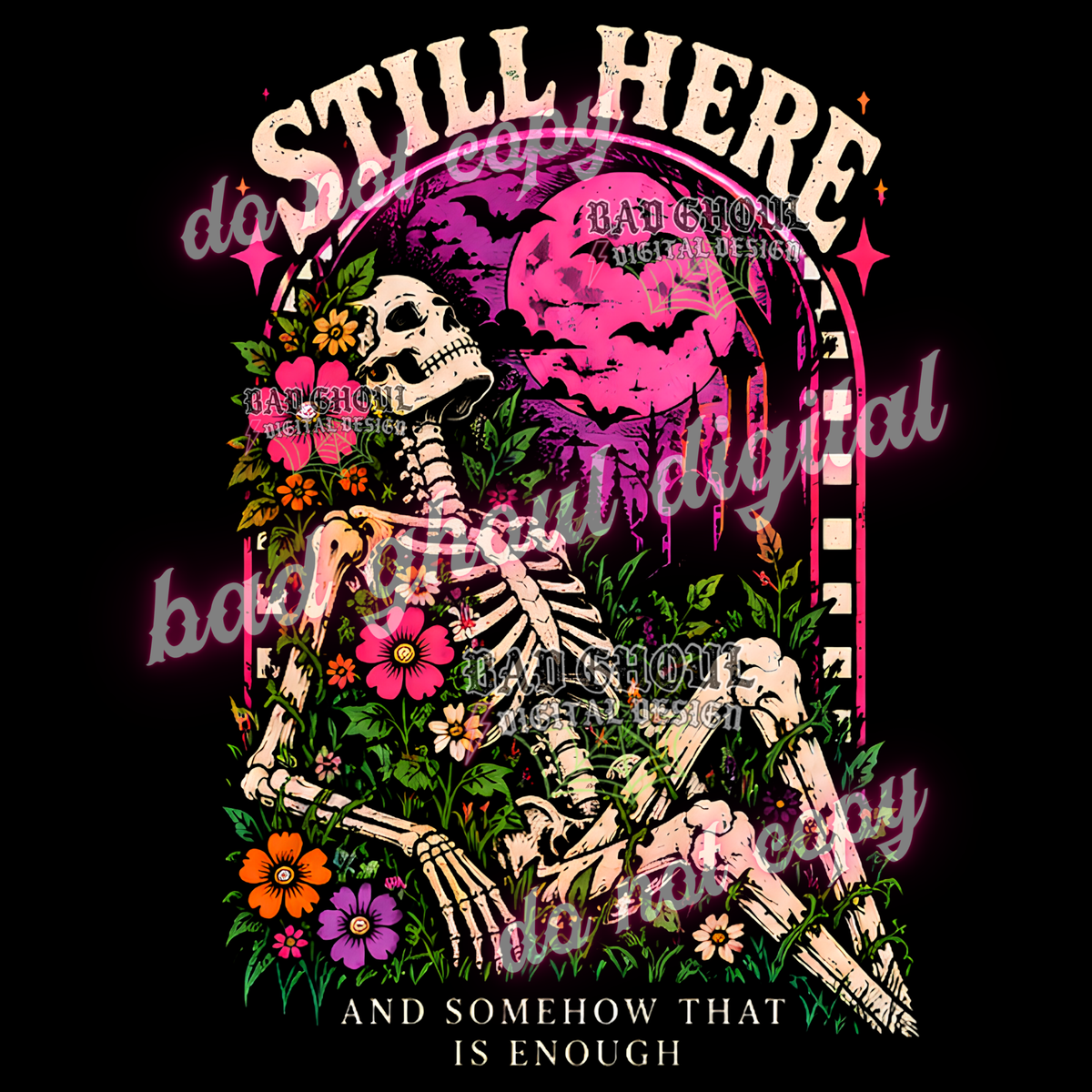 Still Here | PNG DOWNLOAD BLACK FAB ONLY
