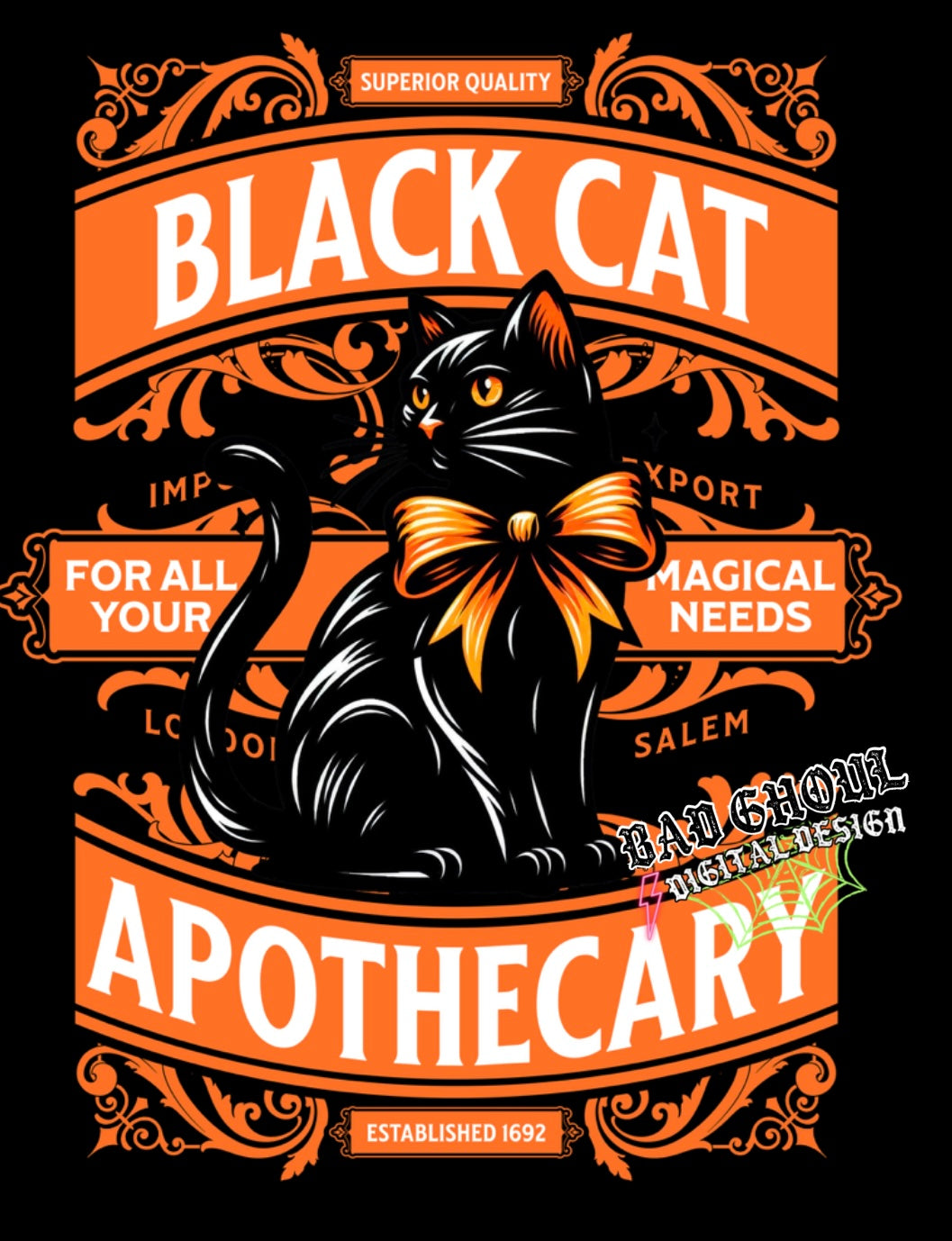 Black Cat Apothecary 2 Files PNG Download