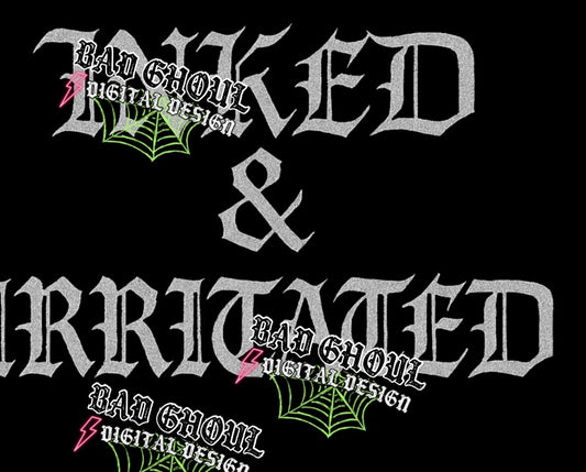 Inked & Irritated PNG DOWNLOAD Black Fab Only