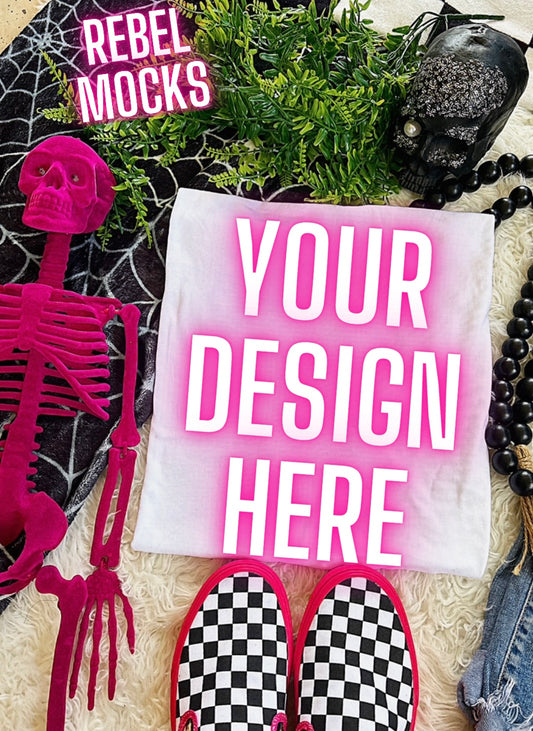 White Flat Lay Mock Up TRENDING