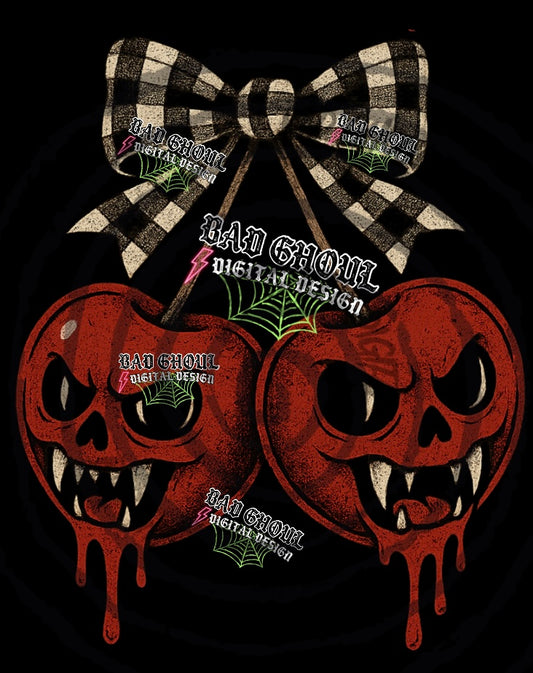 Vamp Cherries Black Fab PNG DOWNLOAD