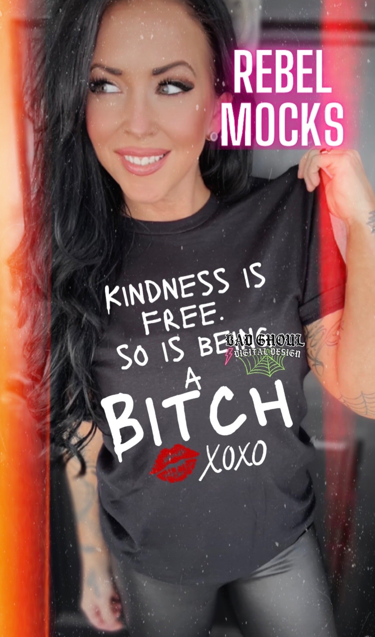 Kindness is Free PNG Download black and white