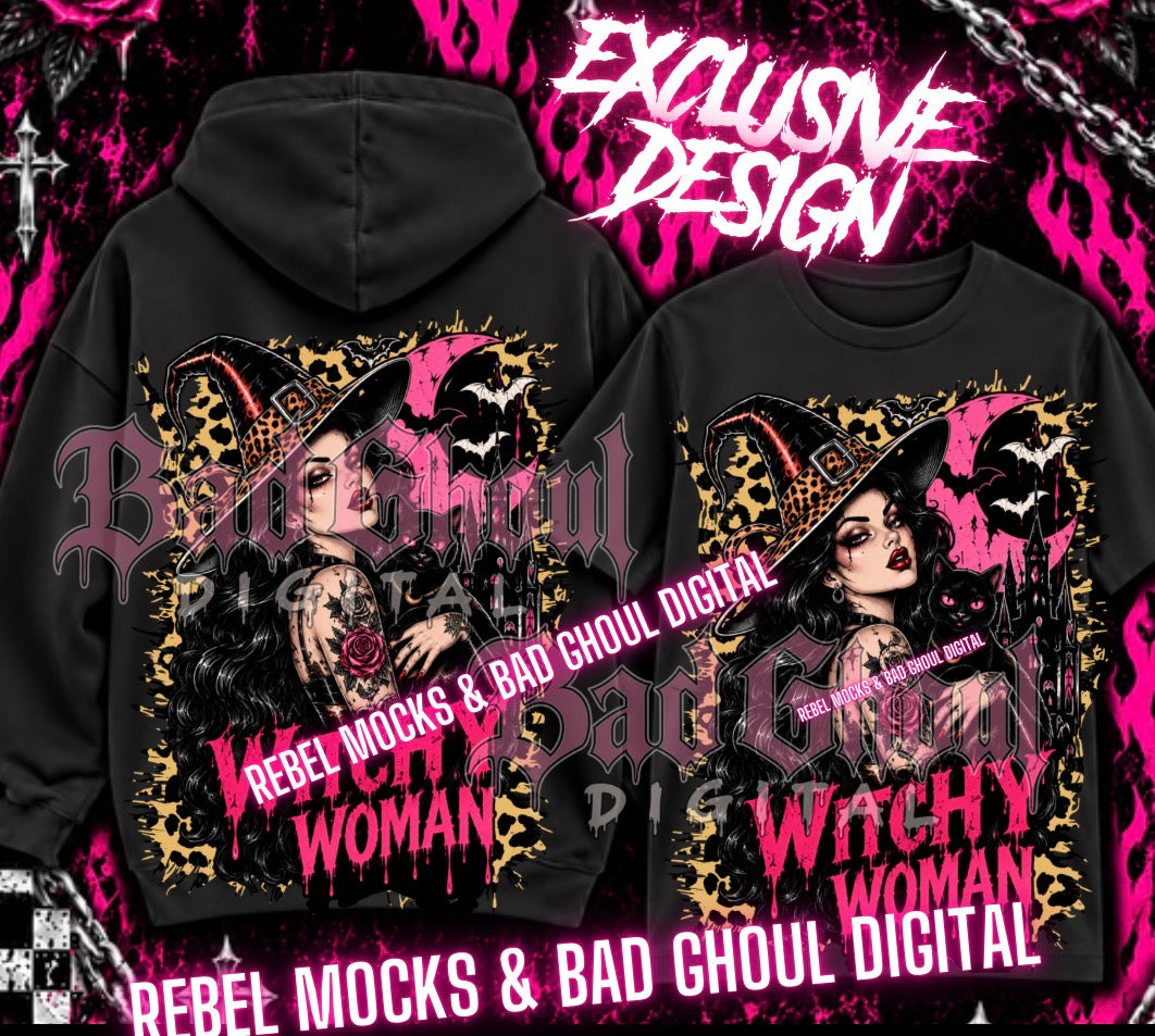 EXCLUSIVE | Witchy Woman| PNG DOWNLOAD | Black Fabric Only