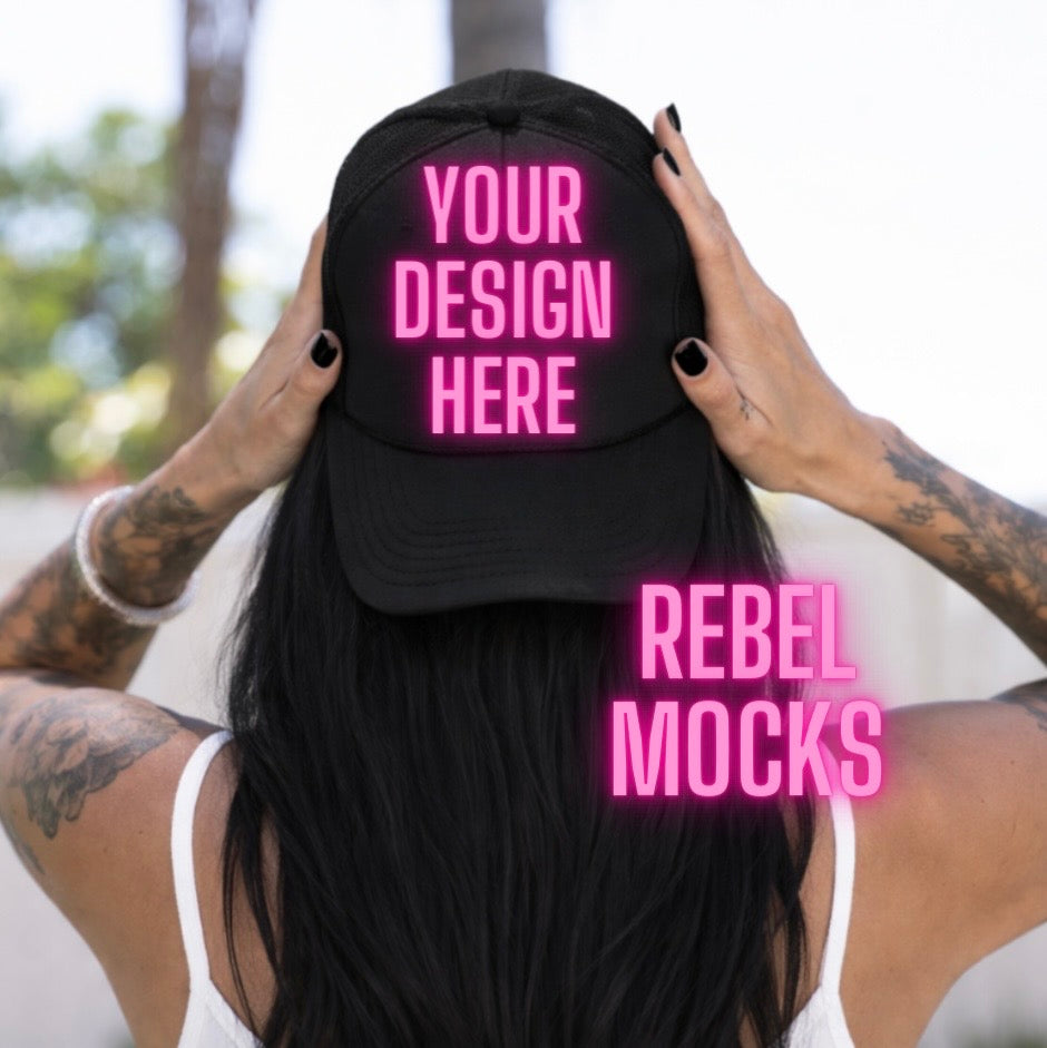 Trucker Hat| Edgy Alternative Mock Up