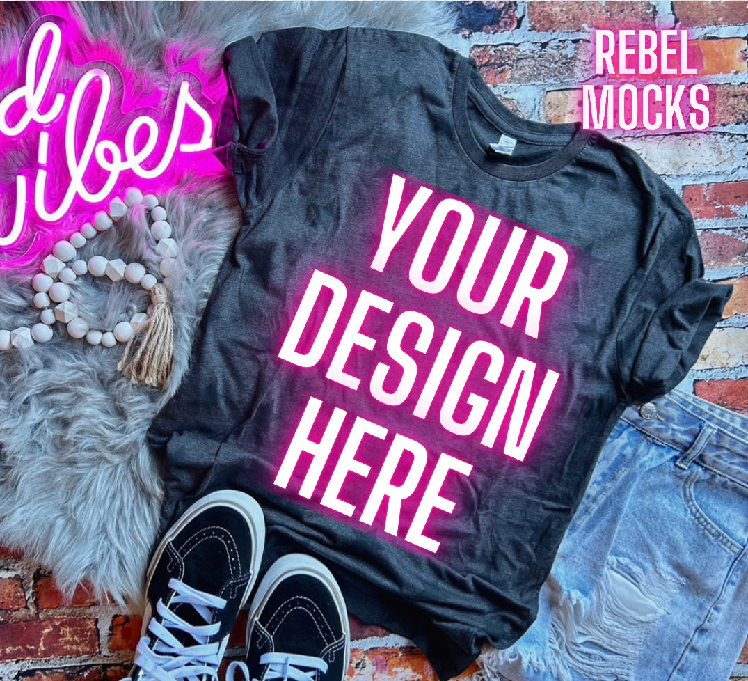 Code Five Stars Flat Lay Tee Mock TRENDING