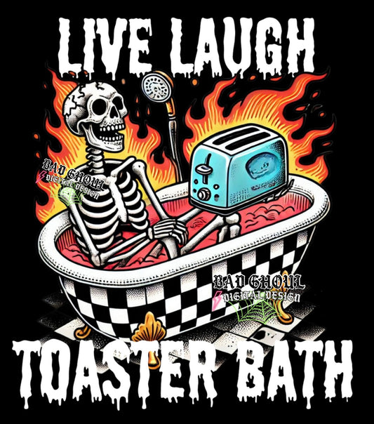 Live Laugh Toaster Bath PNG Download