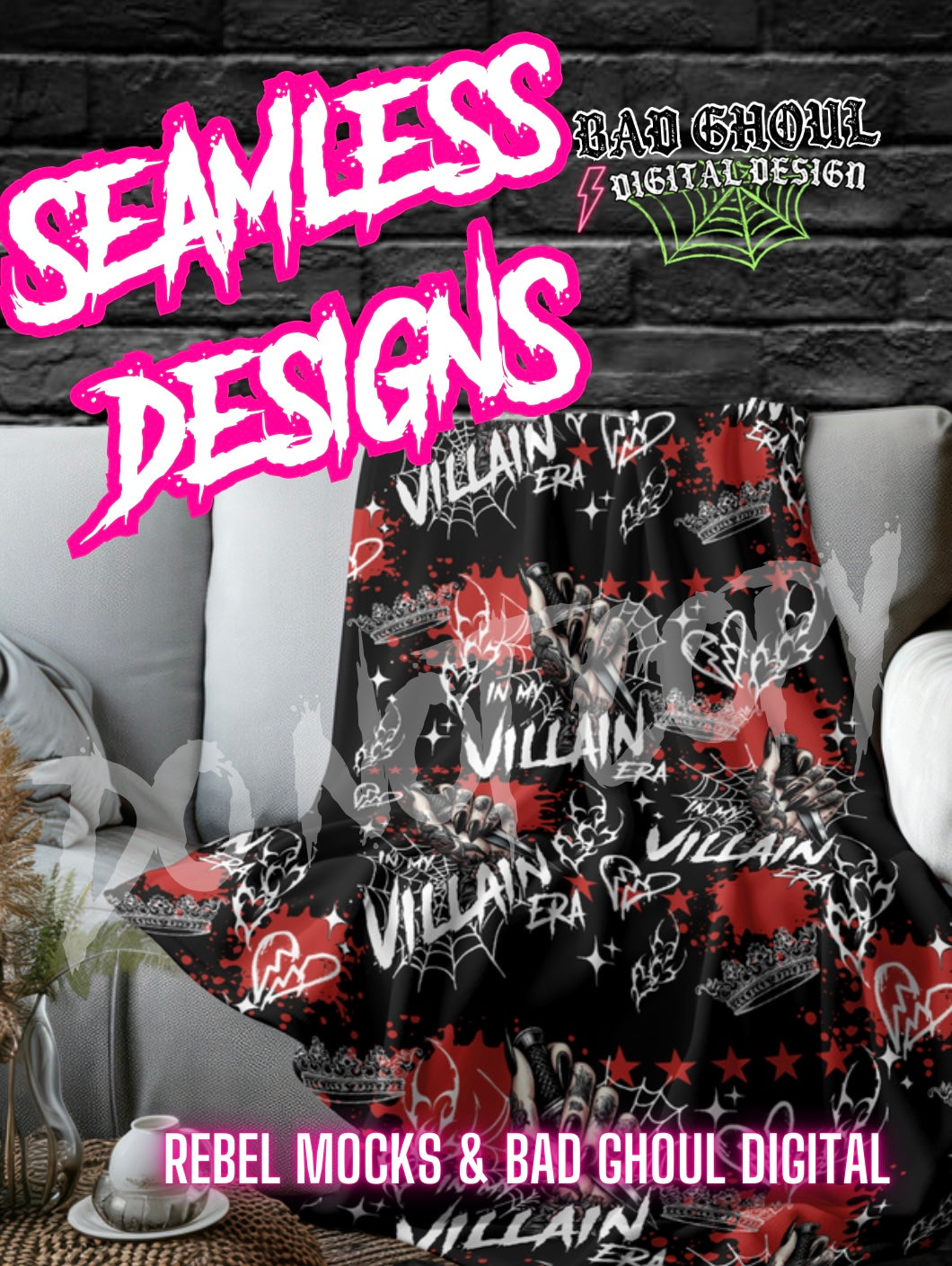 Villain Era Seamless PNG Download