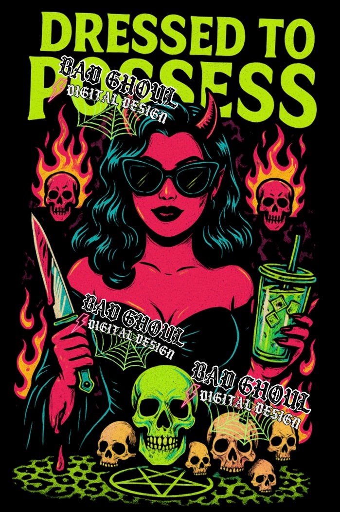 Dressed To Posess PNG Download BLACK Fabric Only