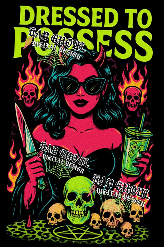 Dressed To Posess PNG Download BLACK Fabric Only