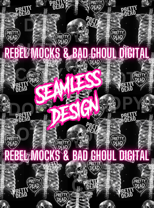 Pretty Dead Seamless PNG Download