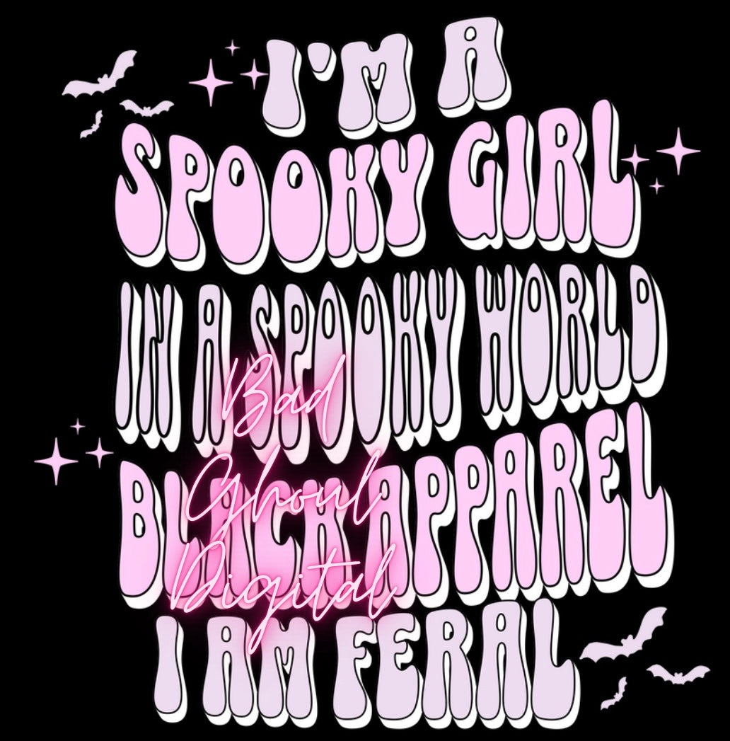 Im a Spooky Girl PNG Download