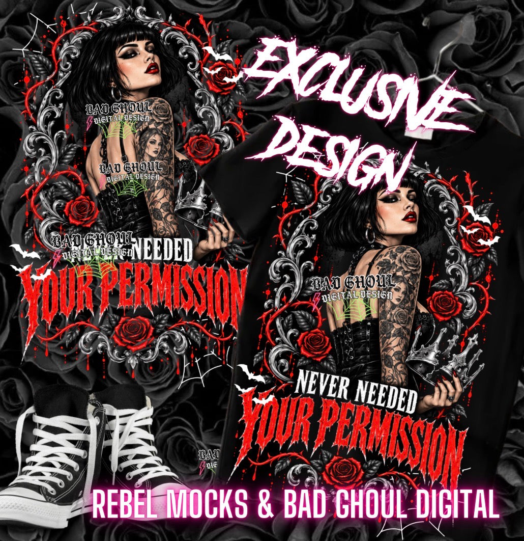EXCLUSIVE | Never Needed | PNG DOWNLOAD| Black Fabric