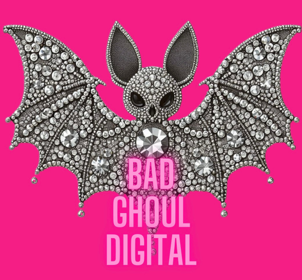 Faux Bling Bat PNG Download