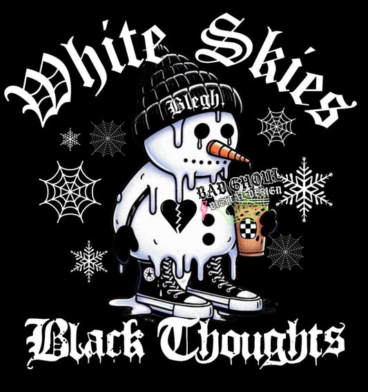 White Skies Black Thoughts PNG Download