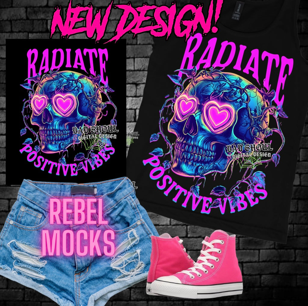 Radiate Positive Vibes PNG download