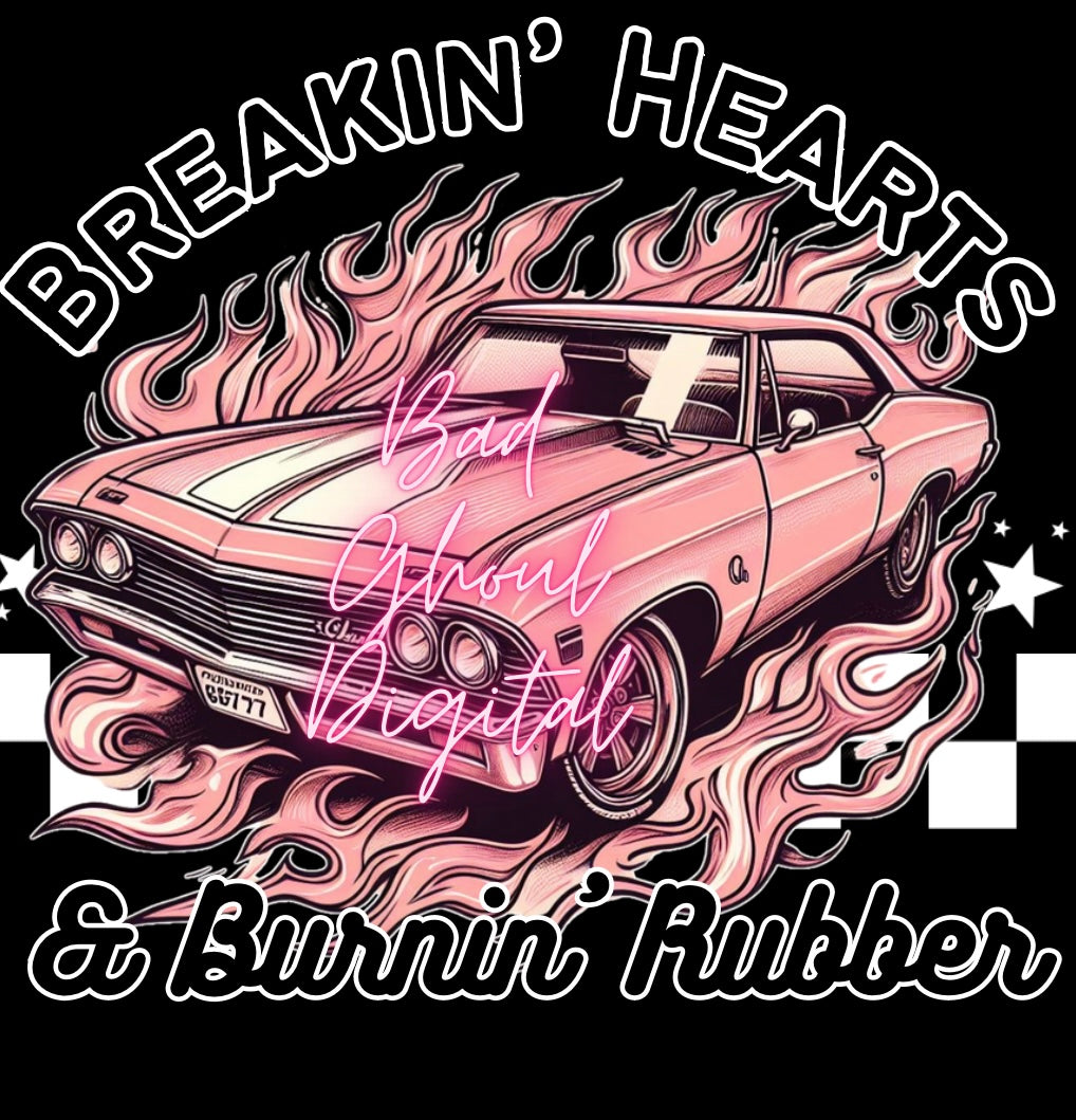 Breakin Hearts and Burnin Rubber Download PNG 2 Files