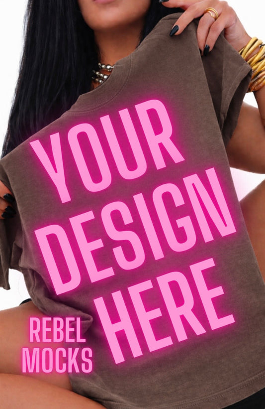Comfort Colors Espresso| Edgy Alternative Mock Up