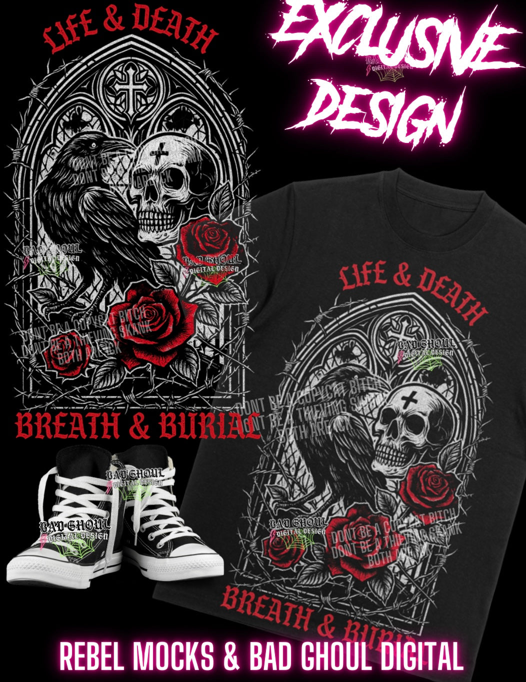 EXCLUSIVE Life and Death Black Only PNG Download