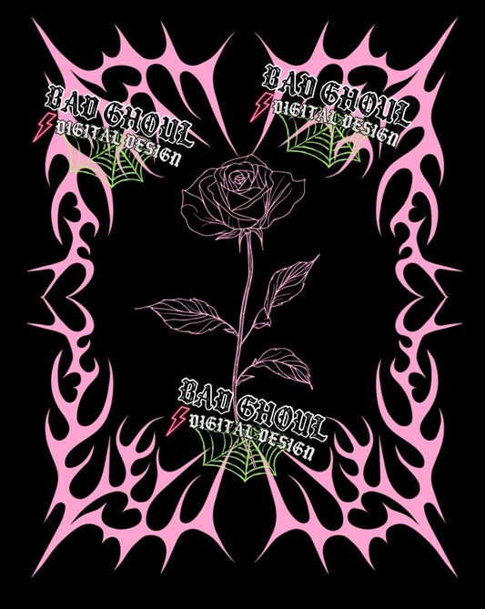 Brutal Rose PNG DOWNLOAD Black Fab Only