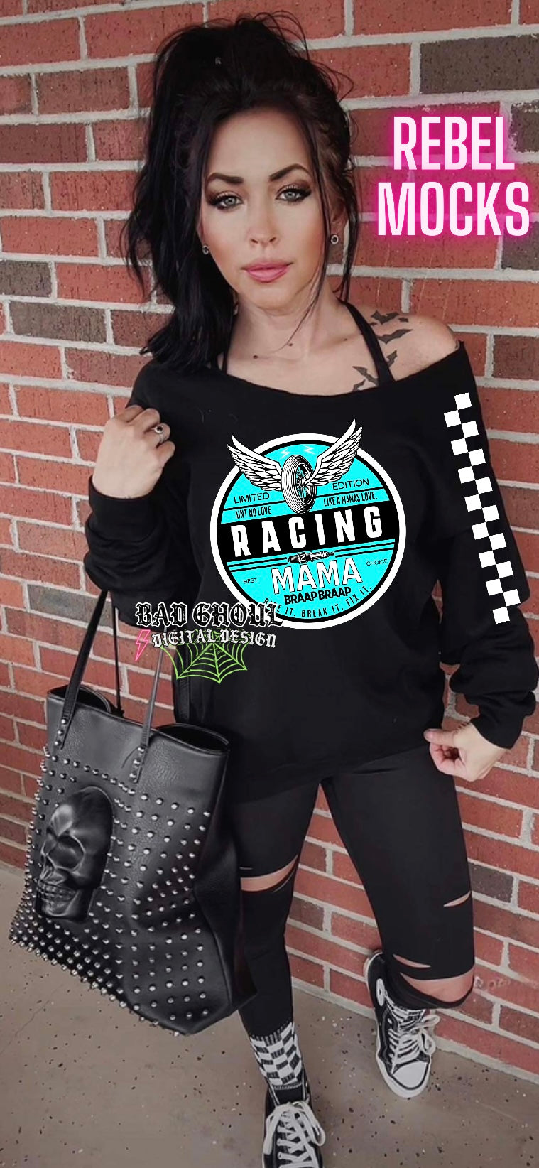 Racing Mama Bundle 7 Files Including Sleeve PNG Download