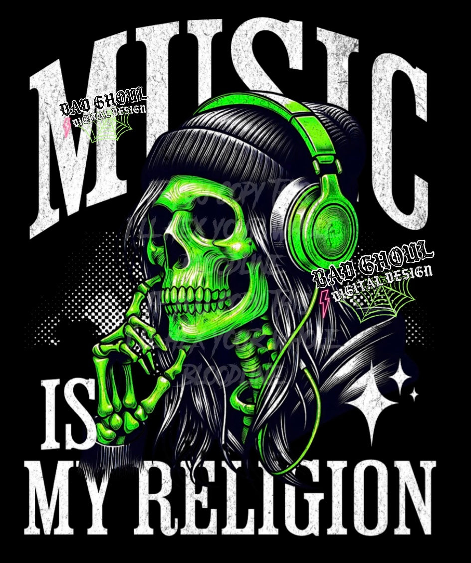 Music Is My Religion PNG Download