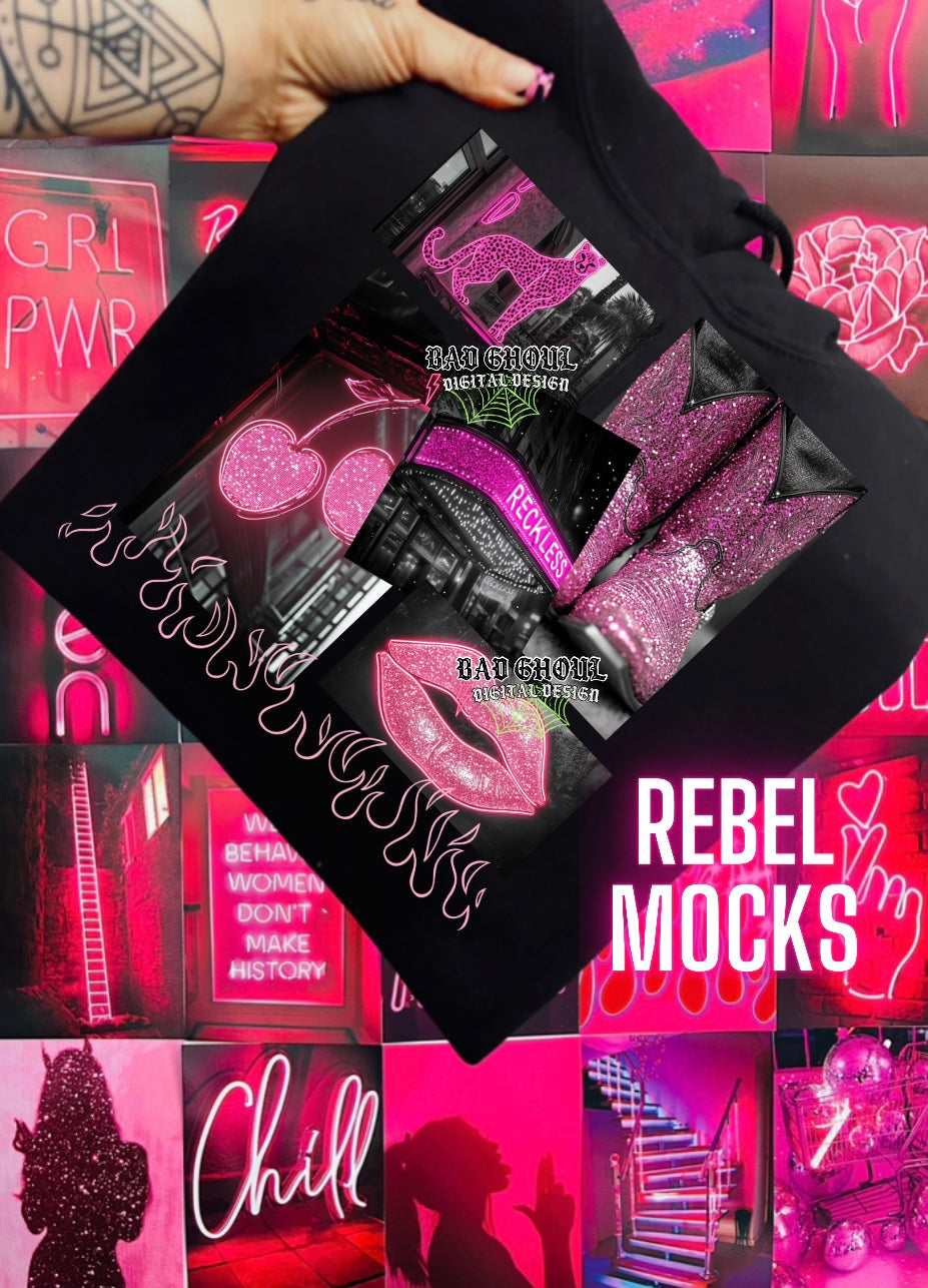 Reckless PNG Download- BEST on black fabric