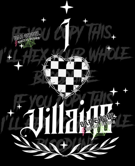 I love villains PNG Download