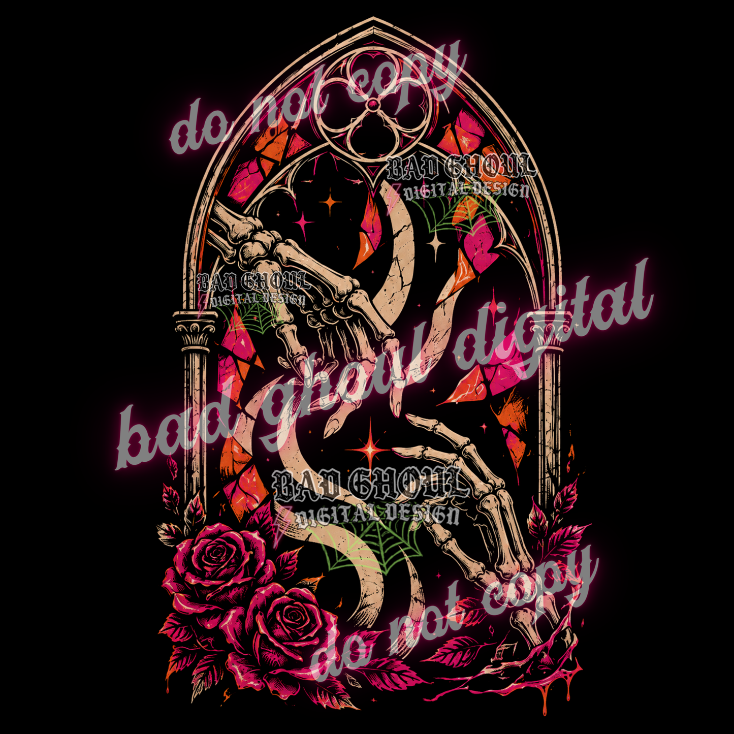 Cathedral + Skellie Lovers | PNG DOWNLOAD BLACK FAB ONLY